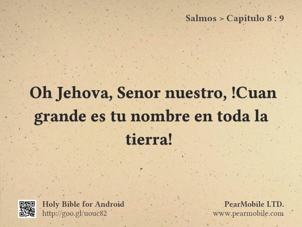 Salmos, Capítulo 8:9